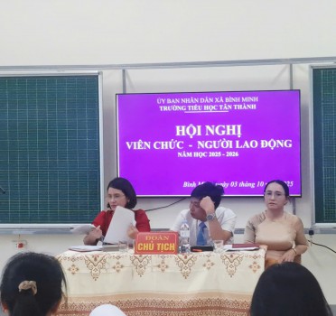 HN CB VC VÀ NGƯỜI LAO ĐỘNG TRƯỜNG TH TÂN THÀNH NĂM HỌC 2025–2026
